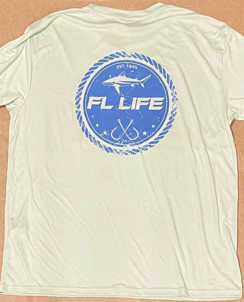 FL Life Shark Circle - Long Sleeve Performance Tee – Local Wearables
