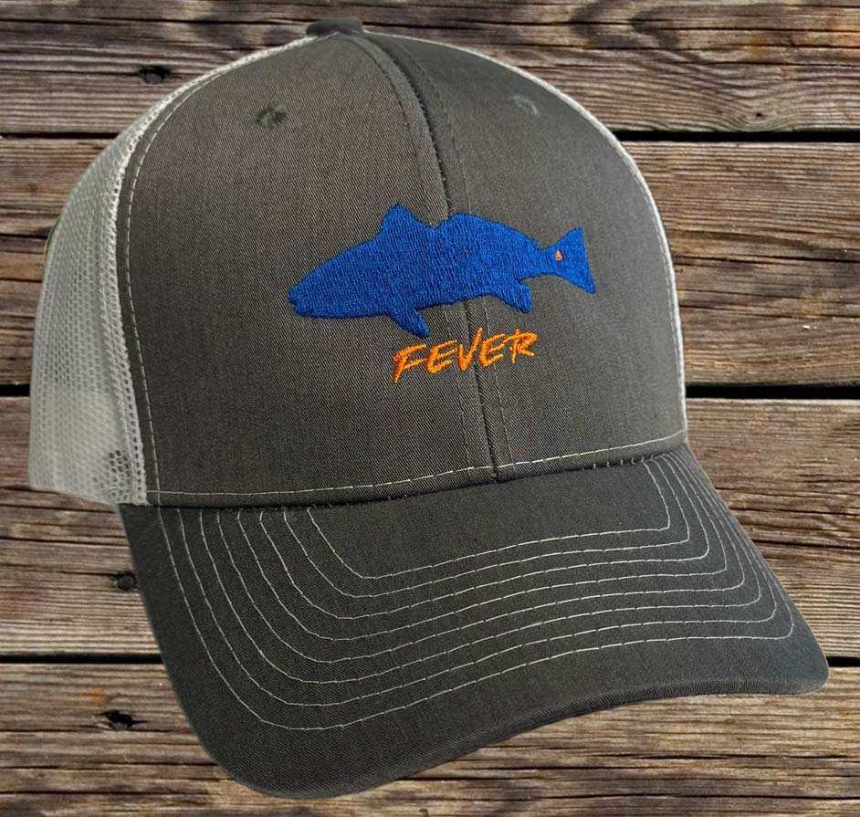 Cap With Fish Fish Fever - Souvenir Embroidered Extra Fine Twill Mesh Cap – Local ...