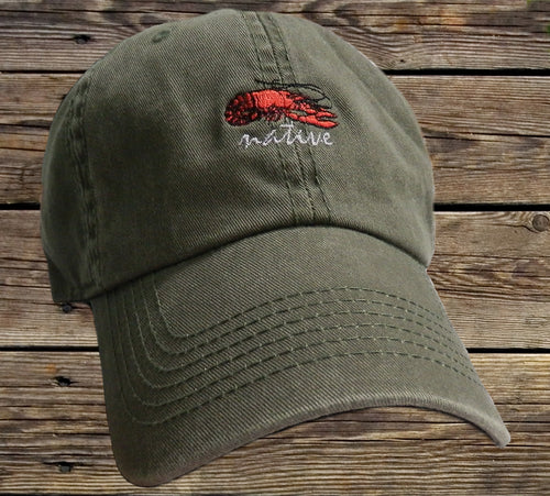 Crawfish Native - Souvenir Embroidered Cap