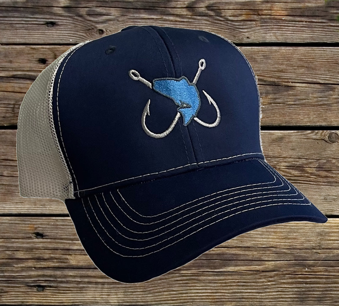 Fish Hooks - Souvenir Embroidered Extra Fine Twill Cap – Local